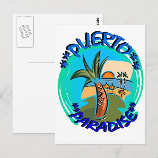 Puerto Paradise Briefkaart (Voorkant / Achterkant)