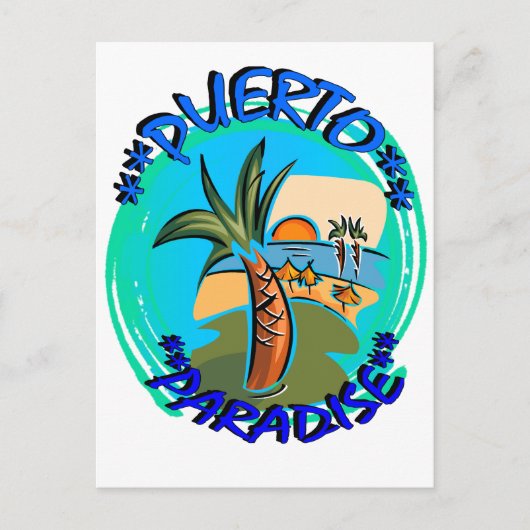 Puerto Paradise Briefkaart (Voorkant)