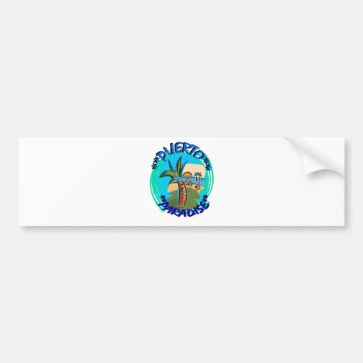 Puerto Paradise Bumpersticker (Voorkant)