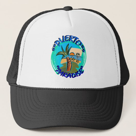 Puerto Paradise Trucker Pet (Voorkant)