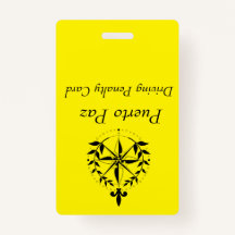 Puerto Paz - Driving Penalty Card (geel)