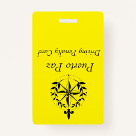 Puerto Paz - Driving Penalty Card (geel) Badge