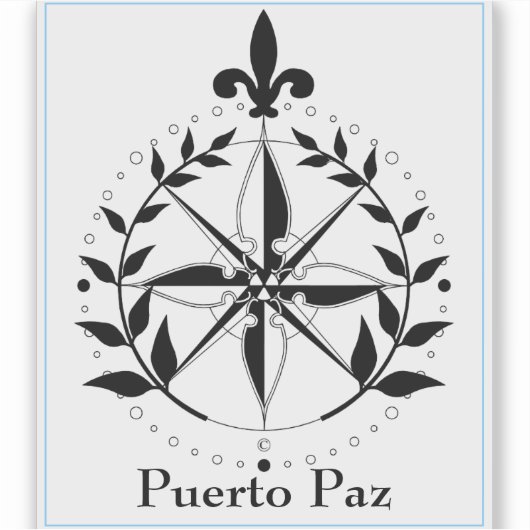 Puerto Paz laptop sticker (Voorkant)