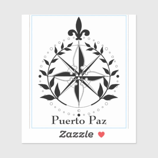 Puerto Paz laptop sticker (Vel)
