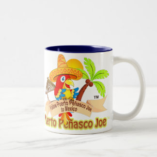 Puerto Penasco Mexico Parrot Tweekleurige Koffiemok
