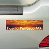 Puerto Peñasco o Rock Point Mexico Bumpersticker (Op auto)