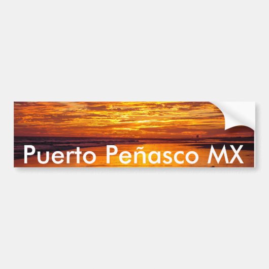 Puerto Peñasco o Rock Point Mexico Bumpersticker (Voorkant)