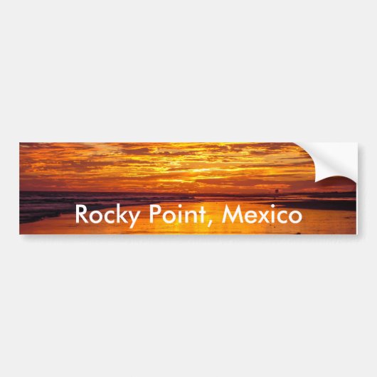 Puerto Peñasco o Rock Point Mexico Bumpersticker (Voorkant)