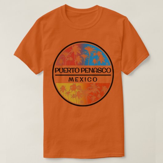 Puerto Penasco Rocky Point Mexico Palm Tree T-shirt (Design voorkant)
