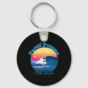 Puerto Penasco Souvenir Outfit - Retro Puerto Pena Sleutelhanger