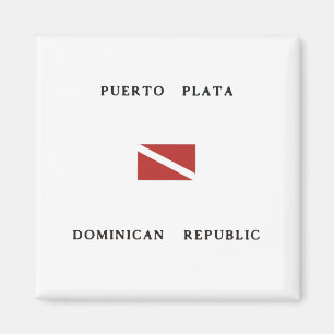Puerto Plata Dominicaanse Republiek Duikvlag Magneet