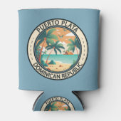 Puerto Plata Dominicaanse Republiek Hut Badge Blikjeskoeler (Voorkant)