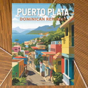 Puerto Plata Dominicaanse Republiek Reiskunst Vint Briefkaart
