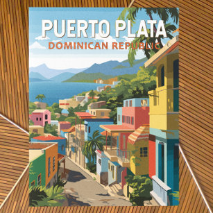 Puerto Plata Dominicaanse Republiek Reiskunst Vint Briefkaart
