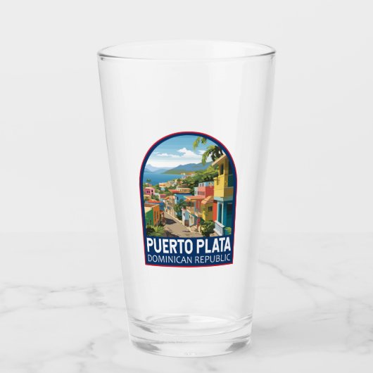 Puerto Plata Dominicaanse Republiek Reiskunst Vint Glas (Voorkant)
