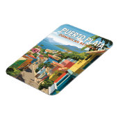 Puerto Plata Dominicaanse Republiek Reiskunst Vint Magneet (Linkerzijde)