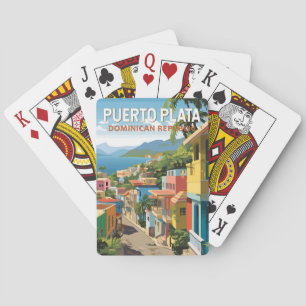 Puerto Plata Dominicaanse Republiek Reiskunst Vint Pokerkaarten