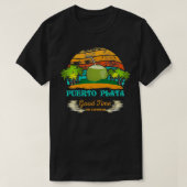 Puerto Plata Dominicaanse Republiek Reizen Retro S T-shirt (Design voorkant)