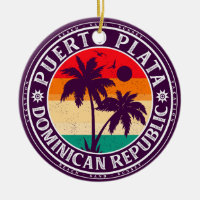Puerto Plata Dominicaanse Republiek Retro Palm Tre