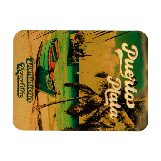 Puerto Plata Dominicaanse Republiek -  Souvenir Magneet (Horizontaal)