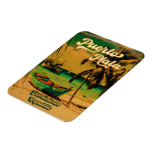 Puerto Plata Dominicaanse Republiek -  Souvenir Magneet (Linkerzijde)