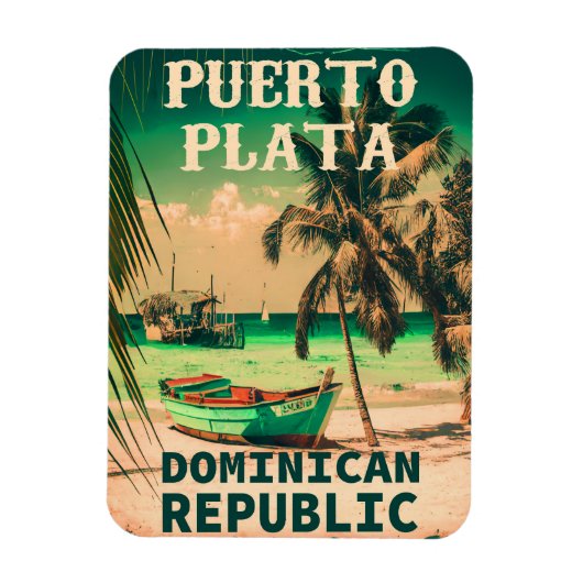 Puerto Plata Dominicaanse Republiek -  Souvenir Magneet (Verticaal)