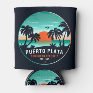 Puerto Plata Dominicaanse Retro Sunset Souvenir 60 Blikjeskoeler