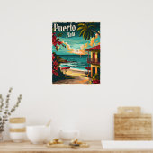Puerto Plata: Tropisch strand Poster (Keuken)