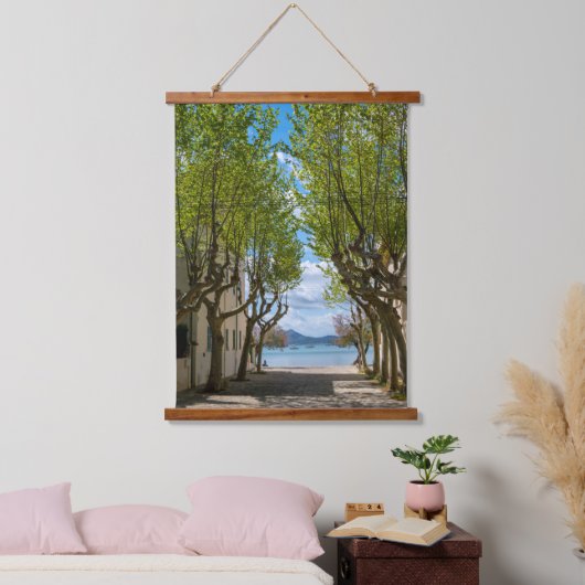 Puerto Pollensa Pine Walk Mallorca Hangend Wandkleed (Slaapkamer)
