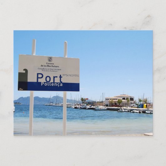 Puerto Pollensa (Port de Pollenca) Briefkaart (Voorkant)