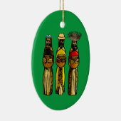 Puerto Ricaan Three Wise Mannen Ceramic Ornament (Rechts)