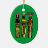 Puerto Ricaan Three Wise Mannen Ceramic Ornament (Voorkant)
