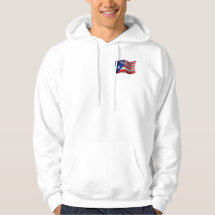 Puerto Ricaans-Amerikaanse golfvlag Hoodie