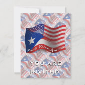 Puerto Ricaans-Amerikaanse golfvlag Kaart (Voorkant)