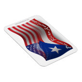 Puerto Ricaans-Amerikaanse golfvlag Magneet (Rechterzijde)
