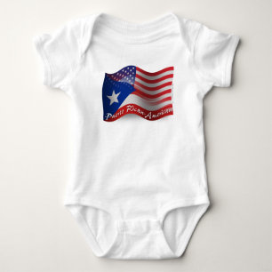 Puerto Ricaans-Amerikaanse golfvlag Romper