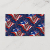 Puerto Ricaans-Amerikaanse golfvlag Visitekaartje (Achterkant)