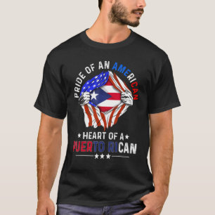 Puerto Ricaans-Amerikaanse pride Cuba Puerto Ri T-shirt