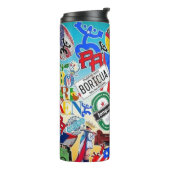 Puerto Ricaans - Eiland-geïnspireerd Thermosbeker (Gedraaid links)