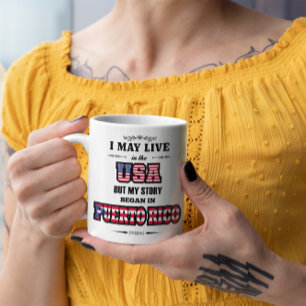 Puerto Ricaans erfgoed Puerto RIco USA Quote Koffiemok
