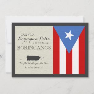 Puerto Ricaans: Kerstmis: Traditionele Vlag Feestdagenkaart