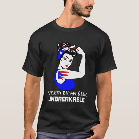 Puerto Ricaans meisje onbreekbaar T-shirt (Voorkant)