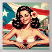Puerto Ricaans Meisje Poster (Voorkant)