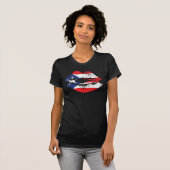 Puerto Ricaans T-shirt voor vrouwen. Puerto Rico L (Voorkant volledig)