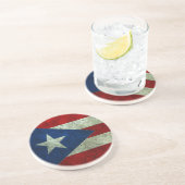 Puerto Ricaans vallegeenstaal-effect Zandsteen Onderzetter (Zijkant)