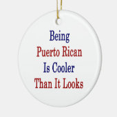 Puerto Ricaans zijn is koeler dan het lijkt Keramisch Ornament (Links)