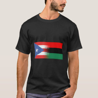 Puerto Ricaanse Afrikaanse vlag Afro Boricua Puert T-shirt