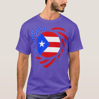 Puerto Ricaanse Amerikaanse Multinationale Patriot T-shirt