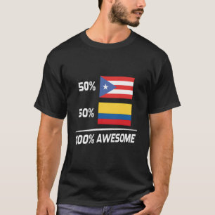 Puerto Ricaanse Colombiaanse Vlag Puerto Rico Colo T-shirt