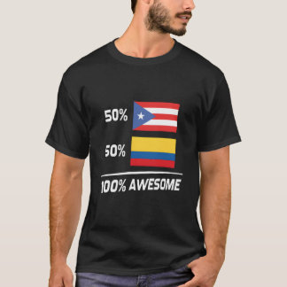 Puerto Ricaanse Colombiaanse Vlag Puerto Rico Colo T-shirt